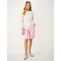 Crew Clothing Cotton Rich Speckled Sweatshirt White