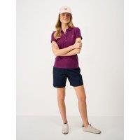 Crew Clothing Cotton Rich Polo Shirt Burgundy