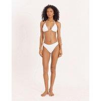 4th & Reckless Davina Halterneck Triangle Bikini Top Cream