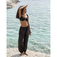 4th & Reckless Elasticated Waist Relaxed Trousers Black