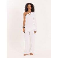 4th & Reckless Pure Cotton Elasticated Waist Trousers Cream