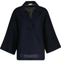 GANT Pure Linen Popover Blouse Black