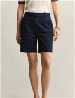 GANT Cotton Rich Chino Shorts Navy