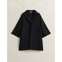GANT Pure Linen Knee Length Shift Dress Black