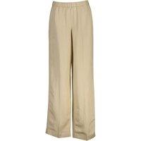 GANT Linen Blend Wide Leg Trousers Beige