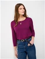 Modal Rich Boat Neck Top