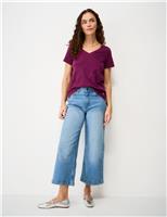 Pure Cotton V Neck T-Shirt