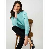 Crew Clothing Cotton Rich Sweatshirt Light Blue