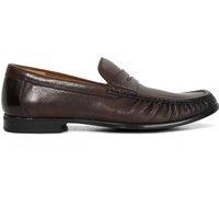 Dune London Leather Loafers Brown