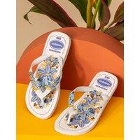 HAVAIANAS Floral Printed Flip Flops White