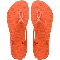 HAVAIANAS Ankle Strap Flat Flip Flops Orange
