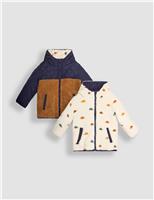 Dino Embroidered Reversible Jacket (6 Months-6 Years)