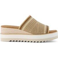 TOMS Wedge Mules Beige
