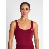 Under Armour Motion Cropped Vest Top Burgundy