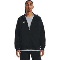 Under Armour Rival Fleece Cotton Rich Zip Up Hoodie Black