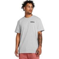 Under Armour Heavyweight Label Cotton Rich Logo T-Shirt Grey Marl