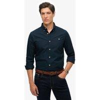 Superdry & Co Relaxed Fit Pure Cotton Oxford Shirt Navy