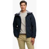 Superdry & Co Water Resistant Hooded Softshell Jacket Navy