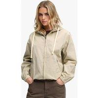 Superdry & Co Pure Cotton Twill Hooded Utility Jacket Beige