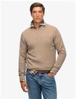 Superdry & Co Pure Cotton Crew Neck Jumper Beige