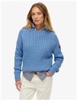 Pure Cotton Cable Knit Relaxed Jumper