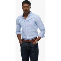 Superdry & Co Pure Cotton Striped Oxford Shirt Blue Mix