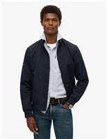 Superdry & Co Double Collar Harrington Jacket Navy