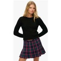 Superdry & Co Cable Knit Crew Neck Jumper Black