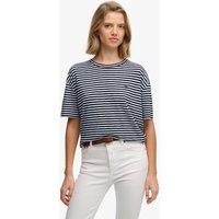 Superdry & Co Cotton Rich Striped T-Shirt White Mix