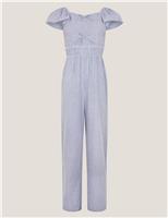 Pure Cotton Striped Jumpsuit (7-15 Yrs)