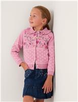 Floral Embroidered Cardigan (3-13 Yrs)