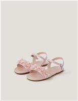 Kids Pearl 3D Flower Sandals (7 Small-4 Large)