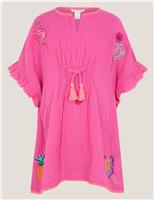 Pure Cotton Embroidered Kaftan Dress (3-15 Yrs)