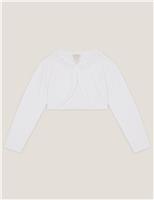 Pure Cotton 3D Flower Bolero Cardigan (3-13 Yrs)