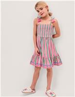 Pure Cotton Striped Dress (3-15 Yrs)