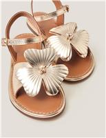 Leather Flower Sandals (8 Small-4 Large)
