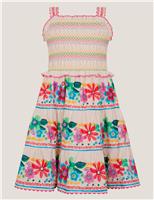 Floral Shirred Dress (3-13 Yrs)