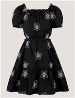 Floral Embroidered Dress (7-15 Yrs)