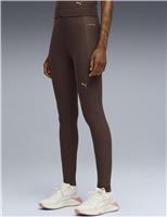 Puma Cloudspun High Waisted Leggings Brown