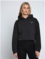 X Hyrox World Cotton Rich Crop Hoodie
