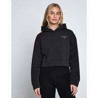 Puma X Hyrox World Cotton Rich Crop Hoodie Dark Grey