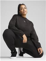 Cotton Rich Fleece Oversized Sweatshirt