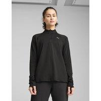 Puma Velocity Cloudspun Funnel Neck Running Top Black