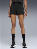 Puma Dreamrun 2 in 1 High Waisted Running Shorts Black