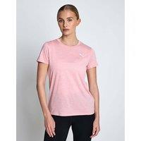 Puma Essential Heather Crew Neck T-Shirt Light Pink