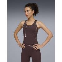 Puma TAD Essentials 2 in 1 Racer Back Vest Top Brown