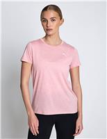 Puma Cotton Rich Crew Neck T-Shirt Ivory