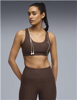 Puma Cloudspun Total Support Sports Bra Brown