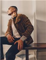 Cotton Rich Corduroy Fleece Lined Shacket