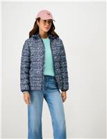 Lightweight Floral Zip Through Padded Jacket